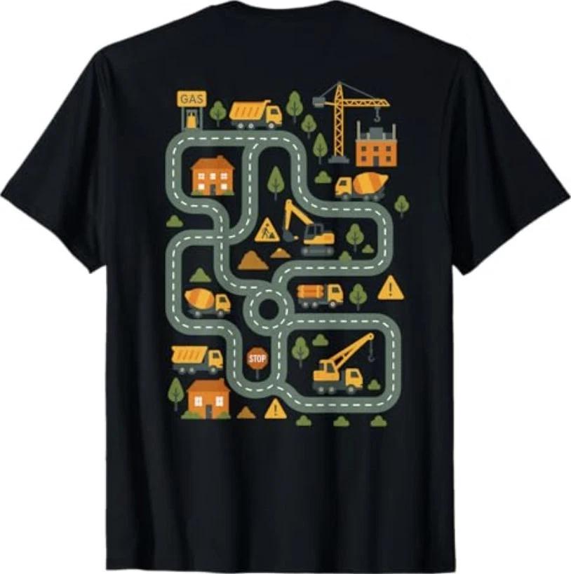 (On Back) Tired Dads Club Car Race Track On Dad Father s Day T-Shirt M