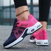 New Women's Flying Woven Air Cushion Sneakers Women's Fashion Soft-soled Thick-soled Breathable Lightweight Versatile Mountaineering Casual Shoes