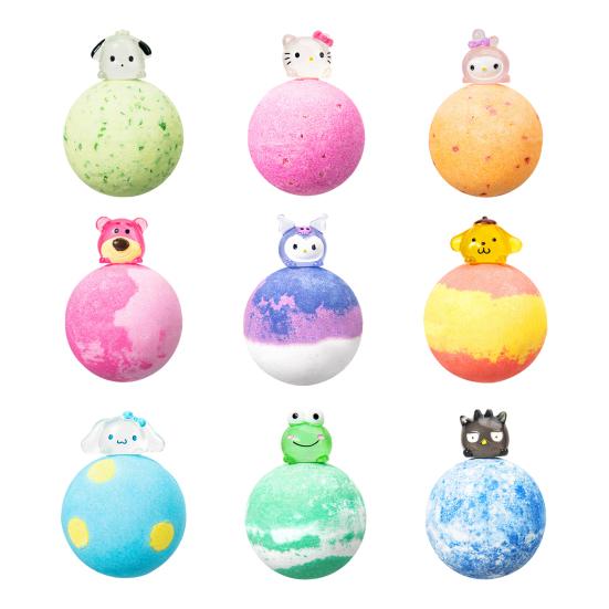 Bath Salt Ball with Glow-in-the-dark Toy Inside Fruity Floral Plants Extract Handmade Natural