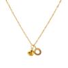 Doreen Box Gold Plated Heart Letter  Pendant  Necklace 304 Stainless Steel Chain Necklace For Women, Stylish Gift 45cm+ 5cm,1PC