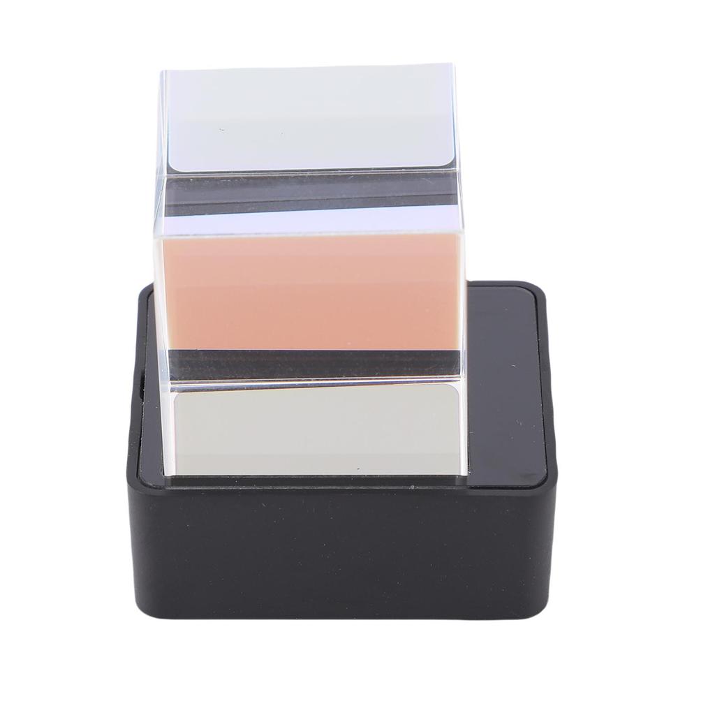 LED Holographic Crystal Cube 3D Photo Display Smart Weather Digital Clock for Desk Car Decoration GIF Animation Photo