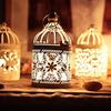 Antique Moroccan Style Lantern Hollow Candle Holder Stand Wedding Romantic Decor