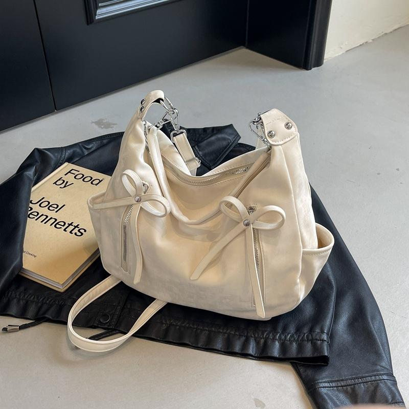 Fashion Women's Bag Large Capacity Tote Bag New Pleated Shoulder Simple Commuter Messenger Bag Bag
