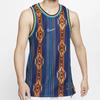 Nike Dri-Fit Basketball Jersey Tank Top Men Tops Blue CD0418-492