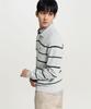 Binpolmen Striped Collared Knit Gray
