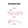 Candy Color Cat Eye Sunglasses Sun-Protective Street Photos Decoration Driving Glasses UV400 Travel Accessories