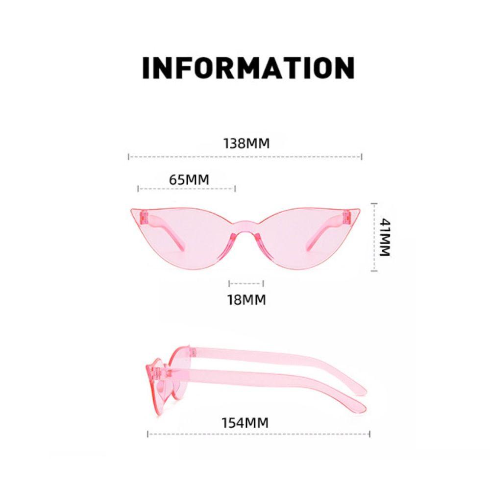 Candy Color Cat Eye Sunglasses Sun-Protective Street Photos Decoration Driving Glasses UV400 Travel Accessories