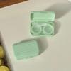 Custodia in Plastica per Lenti a Contatto per Donna Ragazza Mini Scatola per Lenti a Contatto con Specchio Stile Retrò Scatola per Lenti Scatola per la Cura da Viaggio Outdoor Regalo