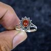 Carnelian Gemstone Handmade 925 Sterling Silver Jewelry Ring Size 9.5 MM-3421