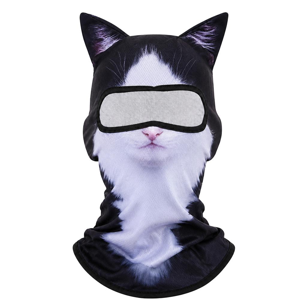 Funny Full Face Plush Hood for Party Costume and Dress Up