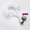 Universal Flexible Shower Hose with Spring Extension Hand Sprayer Pipe Connector for Bathroom Toilet Bidet - Durable Spring Tube