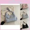 Stylish Canvas Shoulder Tote Bag 2024 Spring Collection In Trendy Street Style