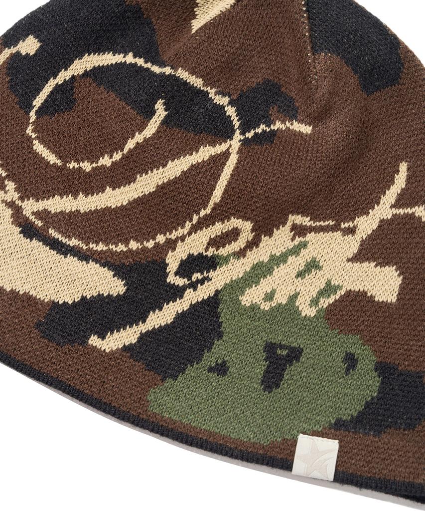 PHYSICAL DEPARTMENT Jacquard Lettering Beanie_Camo