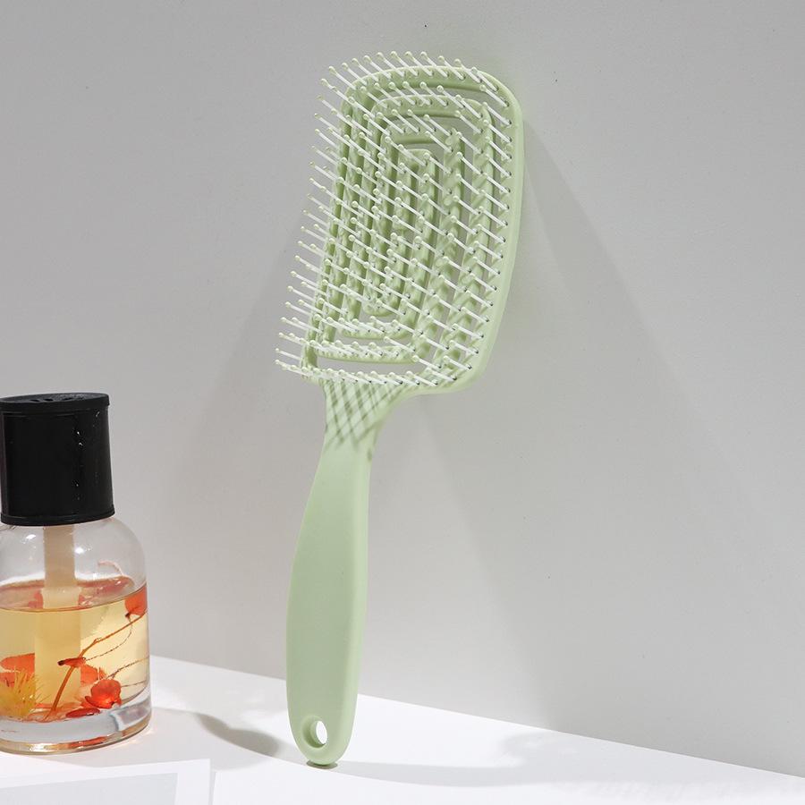 Pieptene de păr pentru femei, pieptene elastic relaxant pentru masaj al scalpului, pernă de aer, perie de păr, cu uscare rapidă, instrument de coafare a părului, pieptene de păr pufos