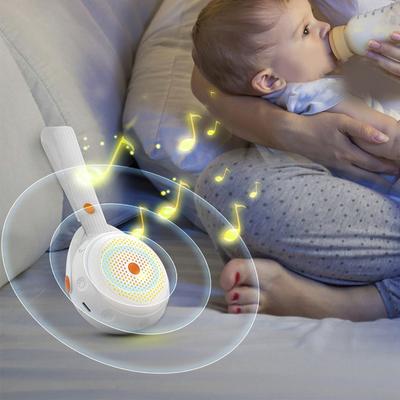 Máquina portátil de ruido blanco, ayuda para dormir con ruido blanco, ayuda para dormir para bebés, luz LED nocturna, regalo