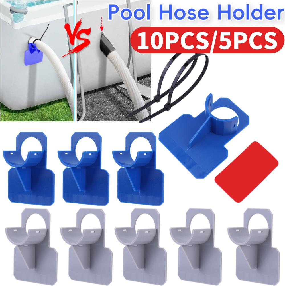 10PCS/5PCS Swimming Pool Pipe Holder Mount for Intex Above Ground Soft Hose Bracket Outdoor Home Garden Swimming Pool Supplies