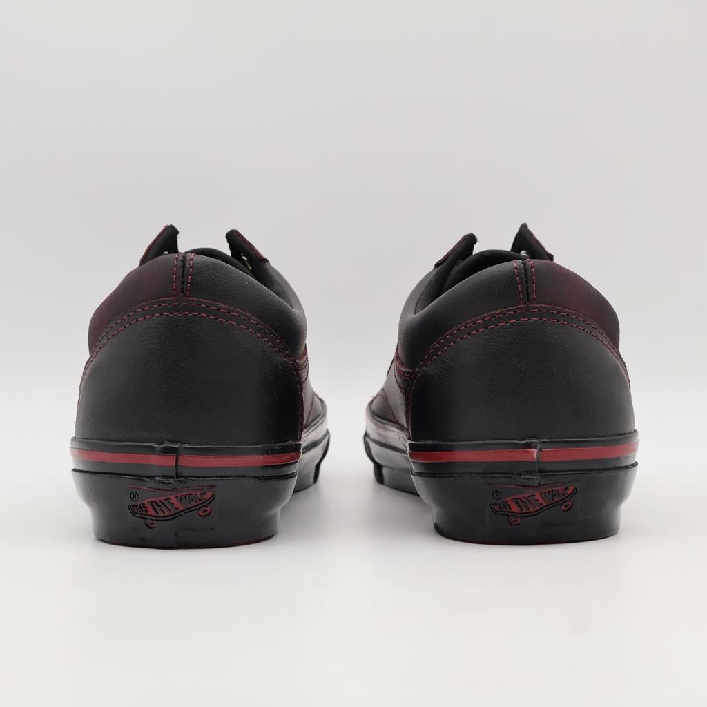 VN000EDAKRK Vans Premium Old Skool Leather Dark Red Black Tania Cruz (Men's)