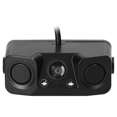 3 In 1 Visual Reversing Radars Camera Waterproof Video Rearview Camera Car Backup Camera with 2