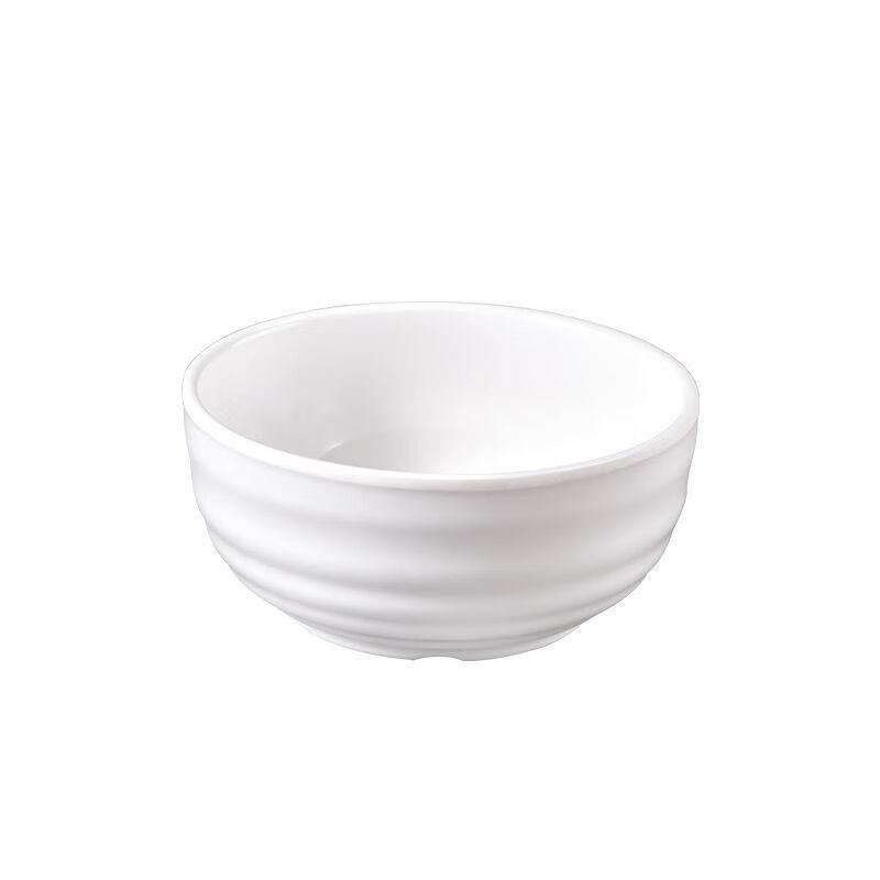 ZISIZ Thickened Threaded Melamine Noodle Bowl
