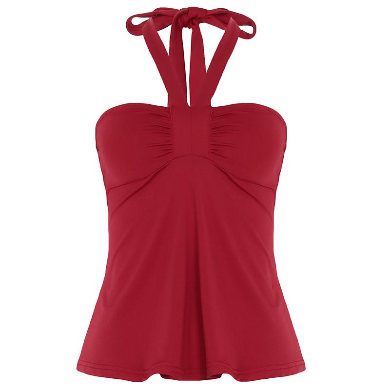 

Женский топ с бретелькой через шею, сексуальный топ с бретелькой через шею, утягивающий, уменьшающий возраст, жилет M