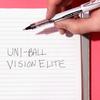 UNI-BALL Vision Elite Roller Pen Set - Pack of 6 Blue Ink Pens for Office, Home & School Use