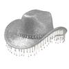 Eye-catching Crystal Cowboy Hats Bride Hat Panama Hat for Bachelorette Party Cowboy Hats for Club Stage Shows