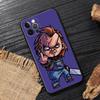 Horror Scary Chucky Doll Funda For Iphone 14 Case For iPhone 15 11 12 13 Mini 14 Pro Max XS X 7 8 15 Plus SE2020 Case Soft Cover