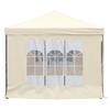 Vidaxl Foldable Party Tent With Walls, Cream, 3X6 M