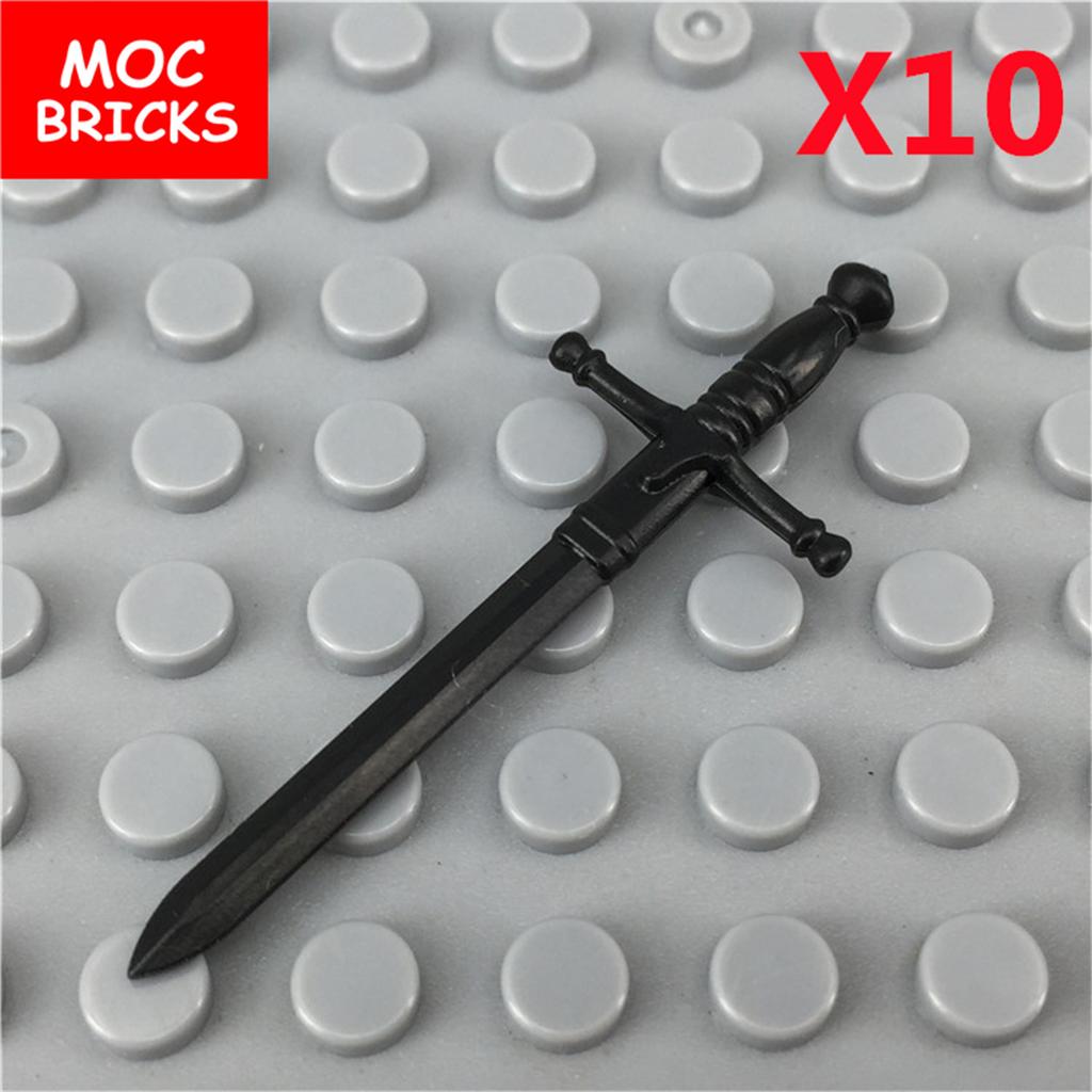 MOC Bricks Sleeve Sword Gun Knife Whip Bow Arrow Oil Bottle Box Soldier Army Action Figure Building Blocks Dolls Boys Toys