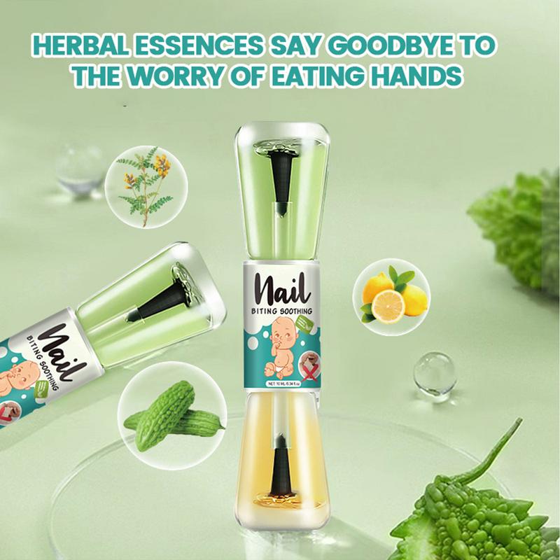 Anti Nail Biting Polish Liquid Bitter Tasting Nail Polish for Kids Natural Plant Extracts Nail Care Tool for Newborns Kids Teens