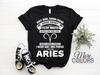 Aries Horoscope Zodiac Astrological Sign Funny T-Shirt, Born on March 21 - April 19 Design Gifts, Aries Birthday Christmas Present Costume,