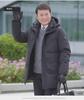 Men's 2024 Winter Hooded Down Jacket - Medium Length, Thick, and Warm for Middle-aged and Elderly