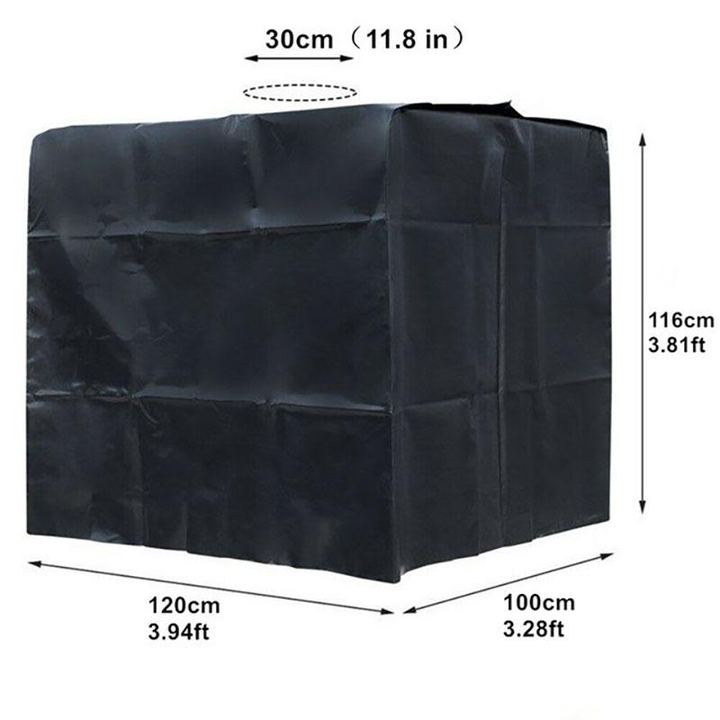 Heavy Duty IBC Water Tank Cover 275 Gallon Waterproof Anti-Oxidation IBC Tote Cover Water Tank Shield