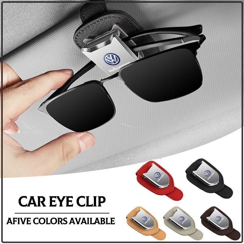 Car Sunglasses Protect Storage Cases Sun Visor Glasses Box For Volkswagen MK7 MK6 MK5 Ibiza Leon FR 2 Altea Aztec Golf-4 5 6 7 Passat