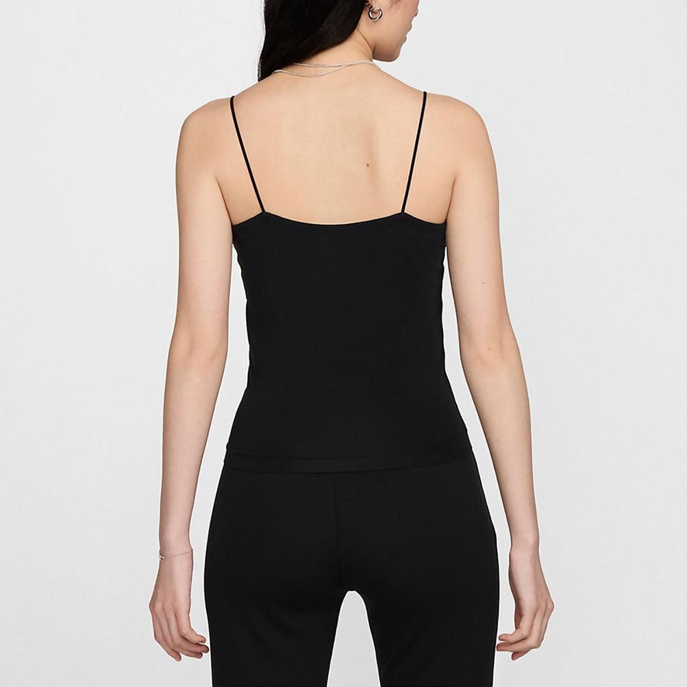 New Nike Logo Print Spaghetti Strap Top FN3686-010