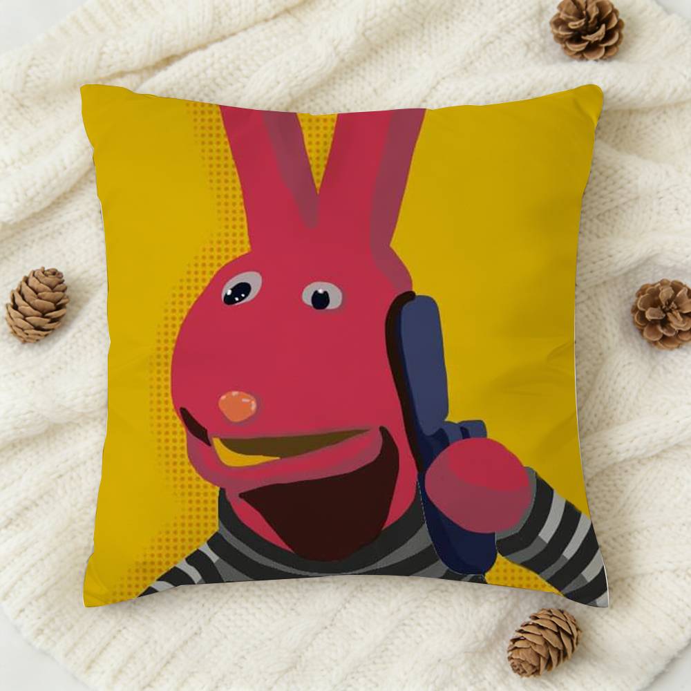 BBodoque MMinutos Bunny Doublesided Printed Square Decorative Cushion Cover for Sofa Living Room Home Decor