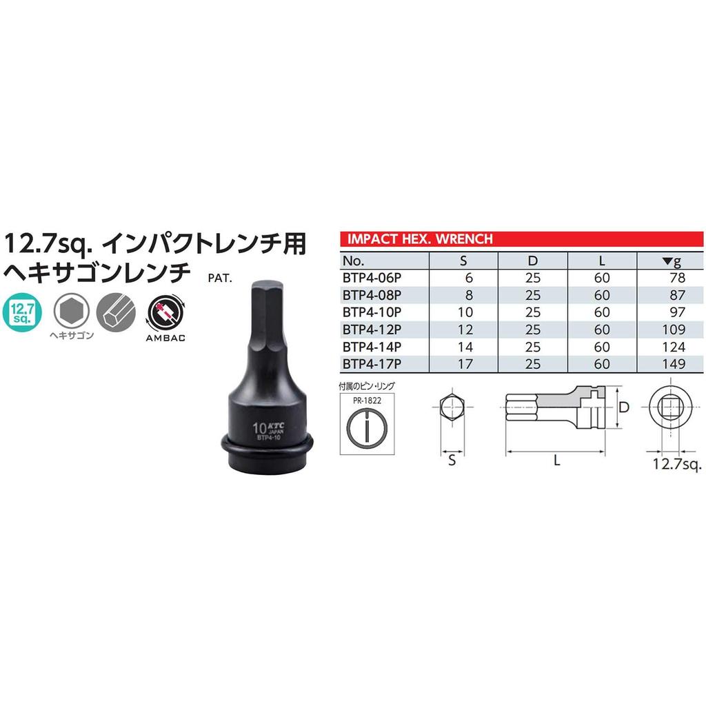 Kyoto Tool Impact Hexagonal (KTC) Wrench, Wrench, BTP4-17P