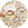 50 Stück Vintage Briefumschlag Aufkleber Ästhetische Retro Decals für Scrapbook Wasserflaschen Laptops Planer Journaling