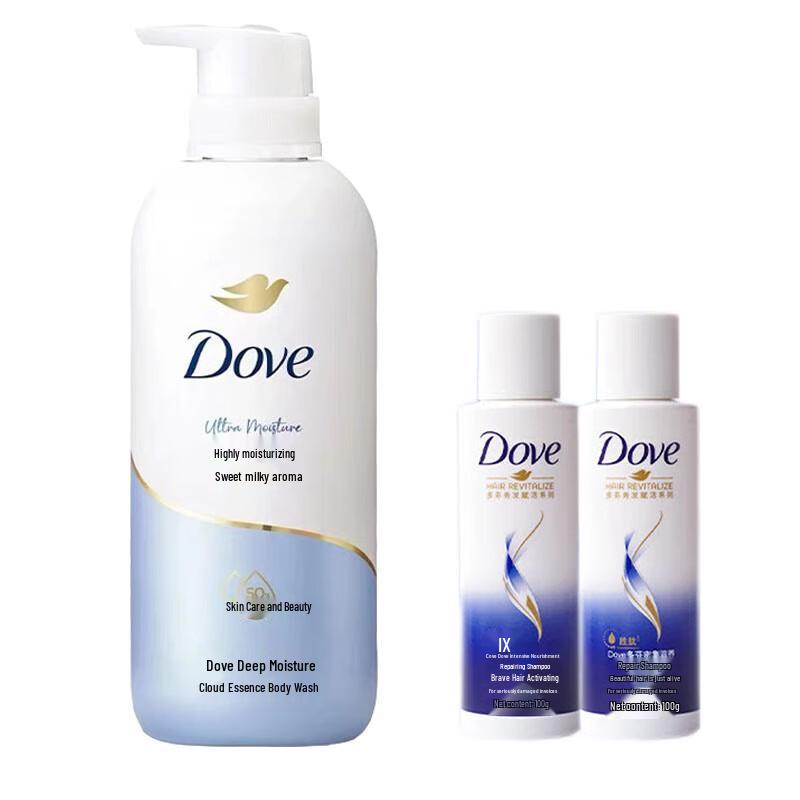 

Dove Sweet Milk Scent Moisturizing Shower Milk & Shampoo Set