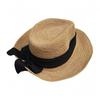Japanese Big Bow Raffia Woven Versatile Jazz Top Hat Women'S Summer Sunshade Sunscreen Vacation Straw Hat Leisure