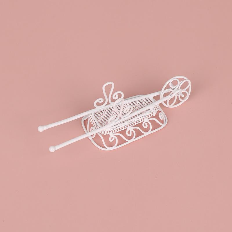 1Pcs Cute Simulation Mini Iron Handcart Toy Creative Desktop Decoration Gift Dollhouse Garden Tool Accessories