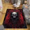 Skull with Ornate Details Rug Floor Mat for Living Room or Bedroom Soft and Comfortable Carpet a Gift for Birthday and Holiday.ZFF0913189