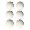 6 Pcs Wool Drying Balls High Density Adsorb Impurities Reduce Static Electricity Laundry Wool Balls