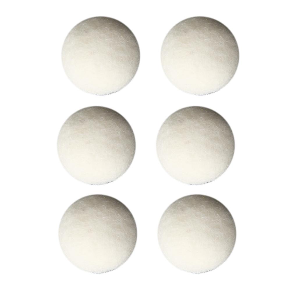 6 Pcs Wool Drying Balls High Density Adsorb Impurities Reduce Static Electricity Laundry Wool Balls