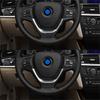 Kolfiber Interiör Bil Rattknappar Ram Trimskydd Dekaler För BMW X3 F25 X4 F26 2011-2017 Biltillbehör
