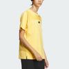 Adidas Solid Color Crew Neck Casual Pullover Short Sleeve T-Shirt Men Tops Yellow IT3939
