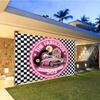 1 Piece, Polyester Decoration, Elegant Birthday Party Background, Rock Music Party Background, Festival Celebration