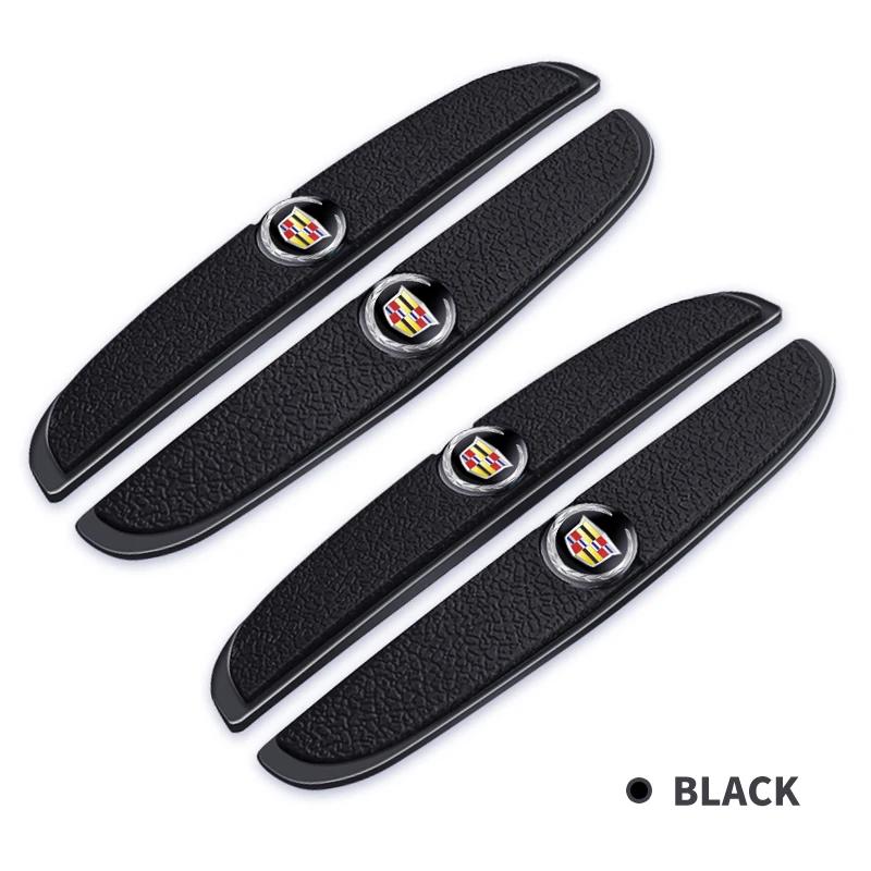 

4Pcs Car Door Bumper Anti-collision Rubber Stickers For Cadillac Emblem ESCALADE ATS BLS CT4 CT6 SRX STS XT4 XT5 SLR XT6 XTS