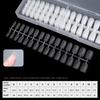 240Pcs/Set DIY Acrylic Fake Nails Double-sided Frosted Pre-Shape Square Long Nail Extensions Tips Home Salon Women Girls Full Cover Press on Nails Kit