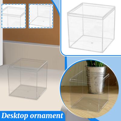 Transparent Box Plastic Acrylic Square Box Earth Cover Candy Box Handmade Display Packaging Box